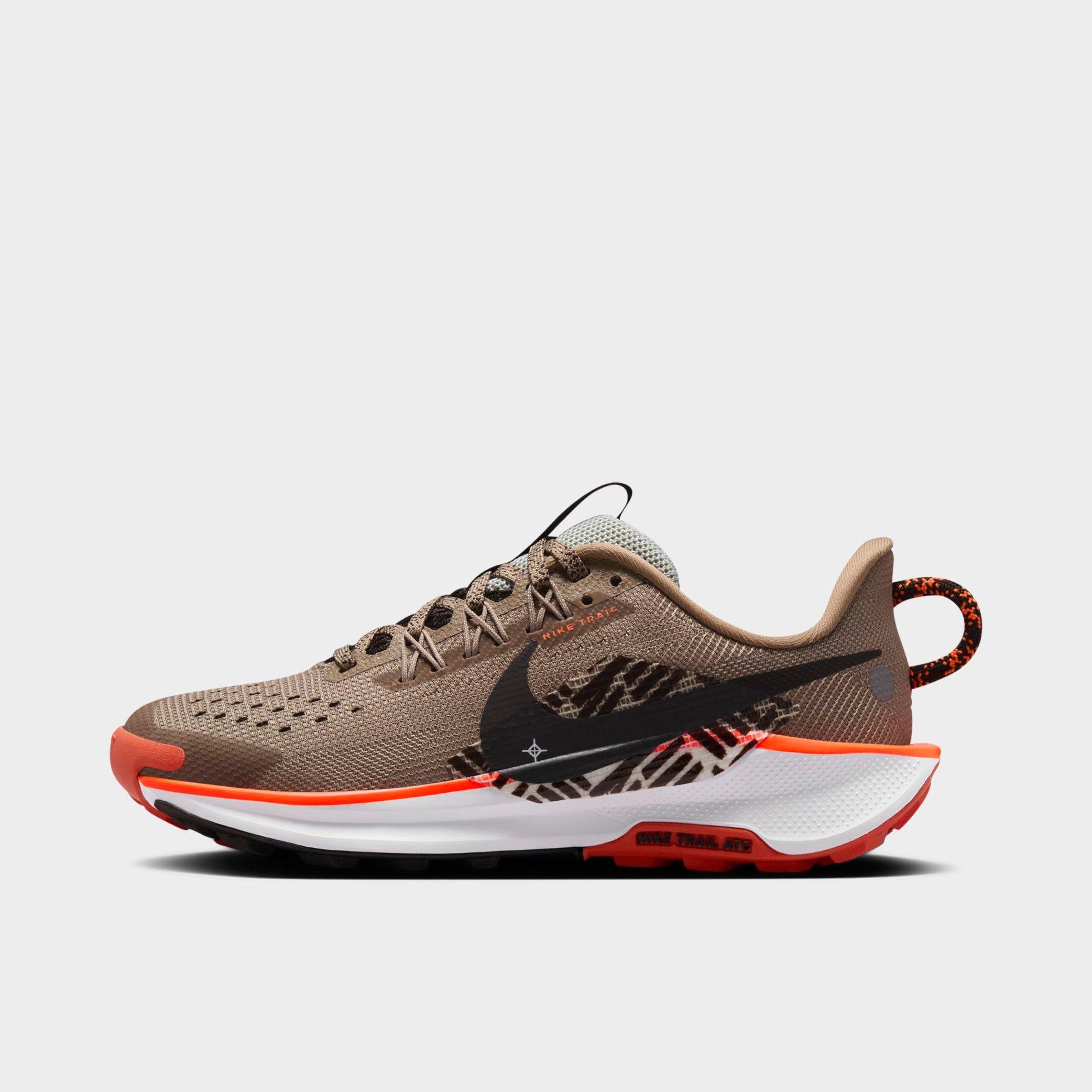 Nike Pegasus Trail 5 Big Kids' Trail Running Shoes In Khaki/velvet Brown/hyper Crimson