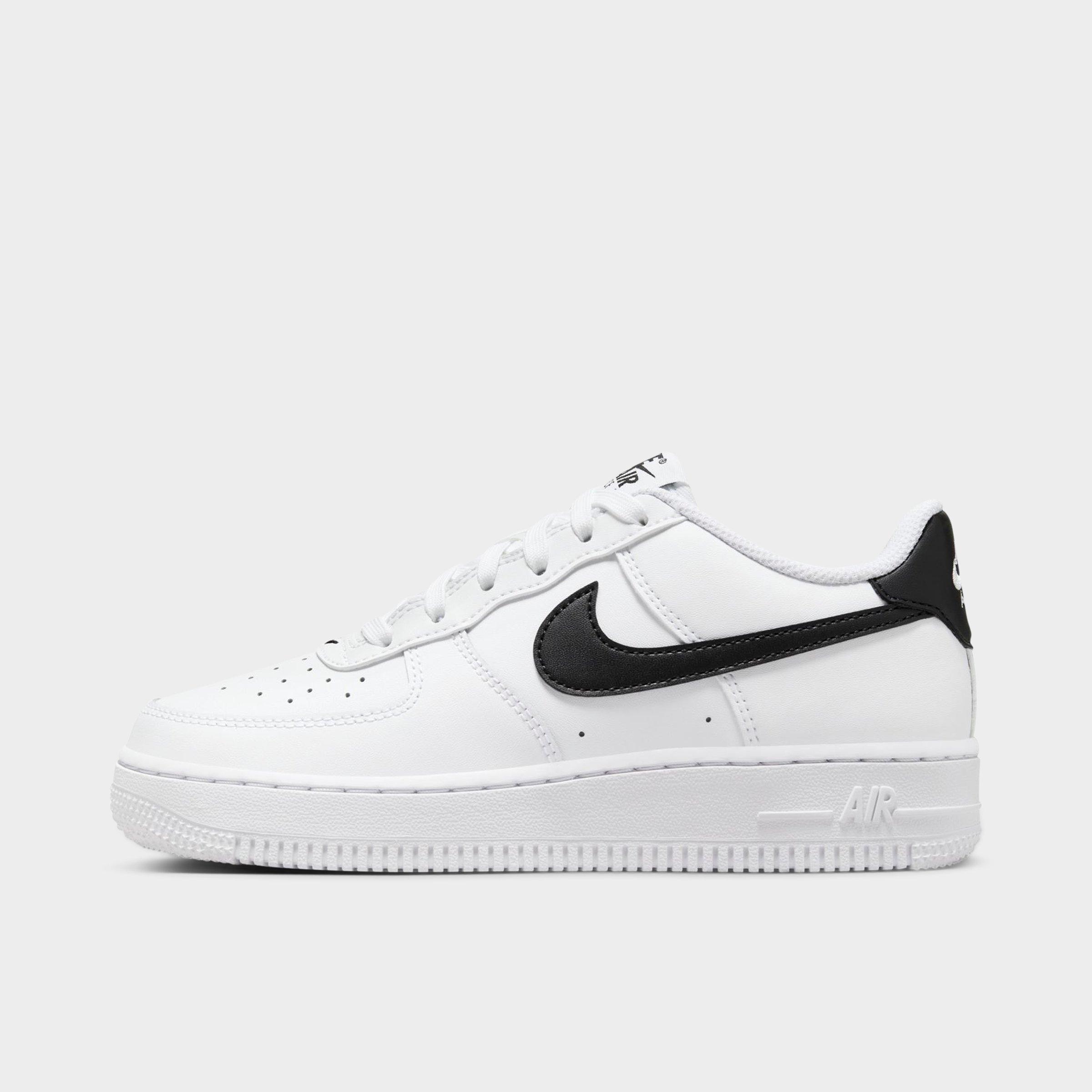 Nike Air Force 1 Big Kids' Shoes In White/black