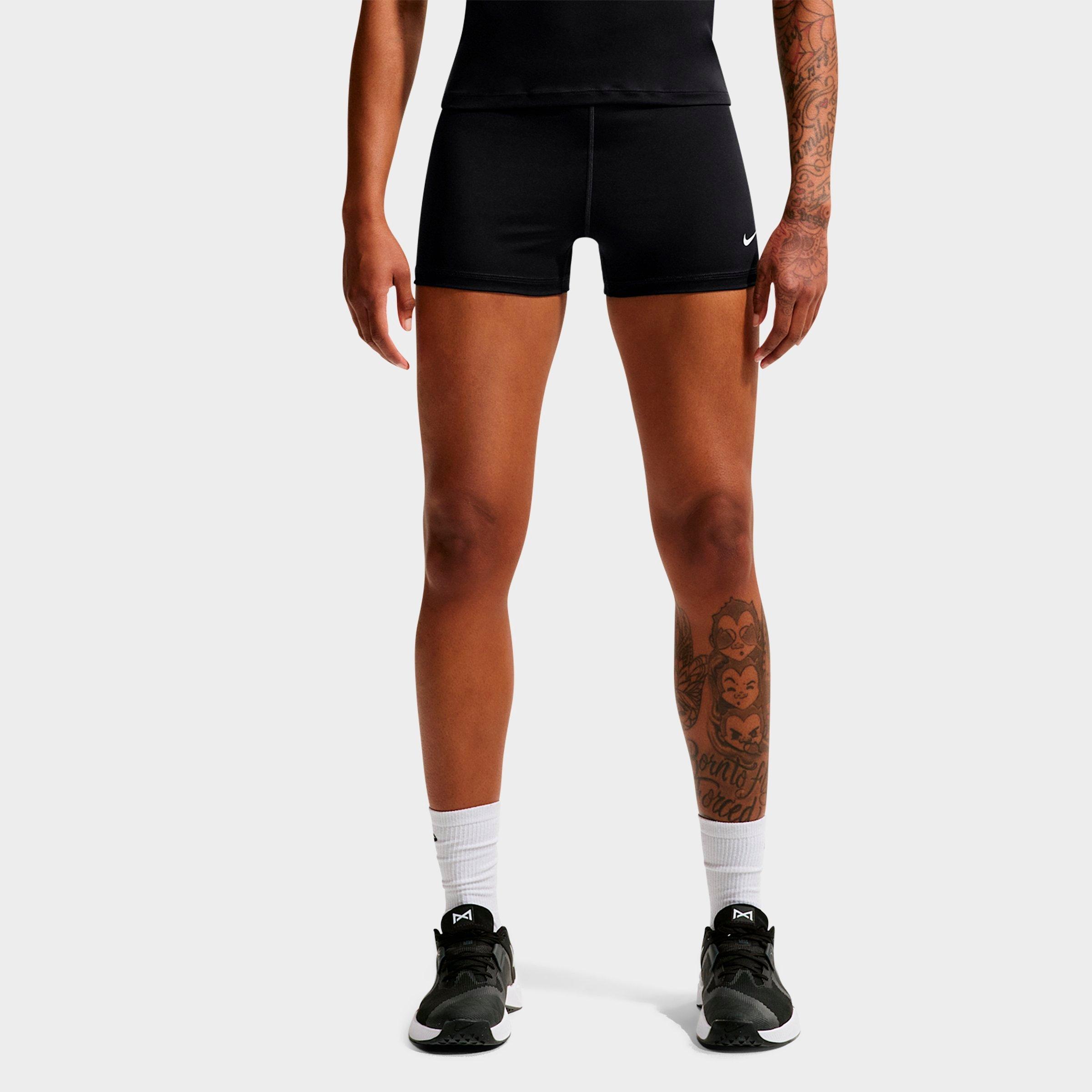 Nike Women's Pro Sculpt High-Waisted 3" Biker Shorts in Black/White Size: 2XL
