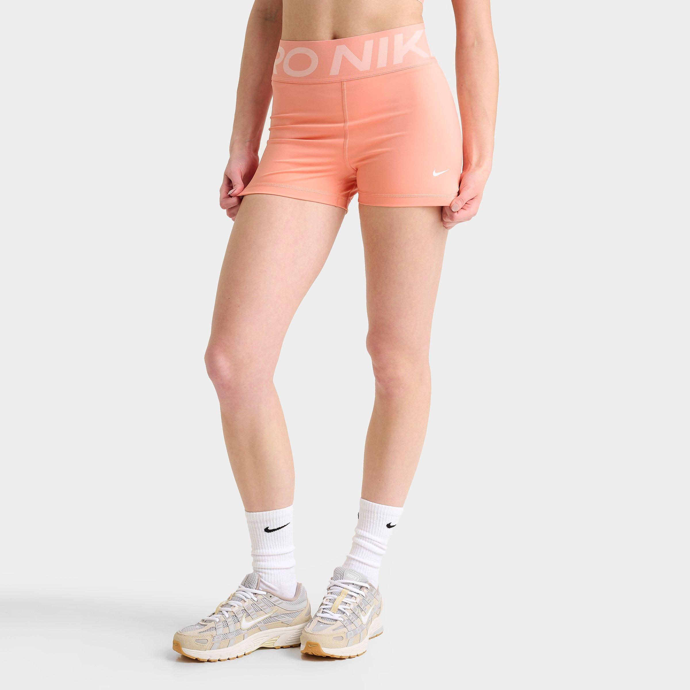 Nike Women's Pro Sculpt High-Waisted Shorts in Apricot Agate/White Size: XS