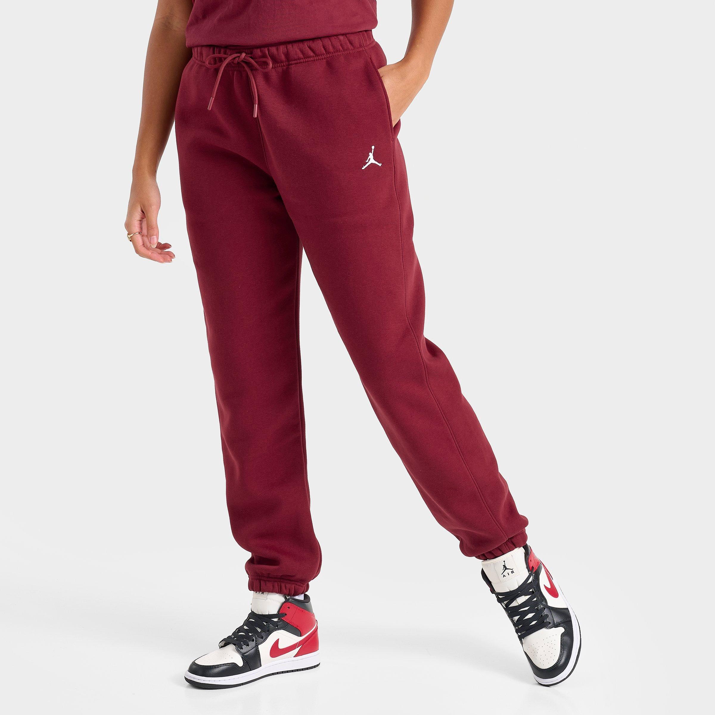 Jordan Women's Brooklyn Fleece Pants in Team Red/White Size: XS
