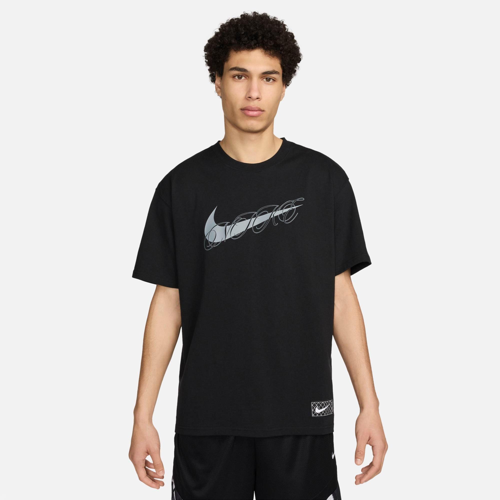 Shop Nike Men's Max90 Basketball T-shirt In Black
