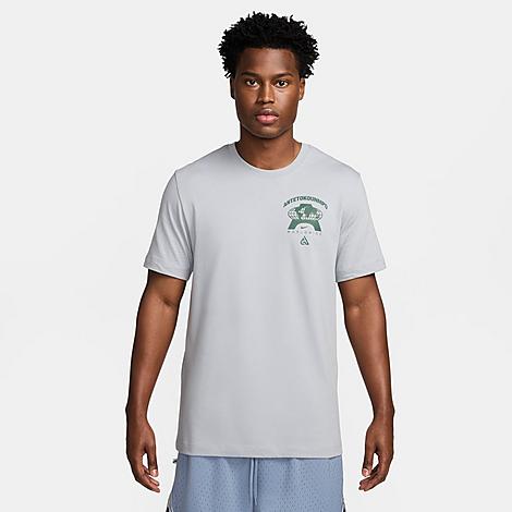 Nike Men's Giannis Max90 T-shirt In Wolf Grey