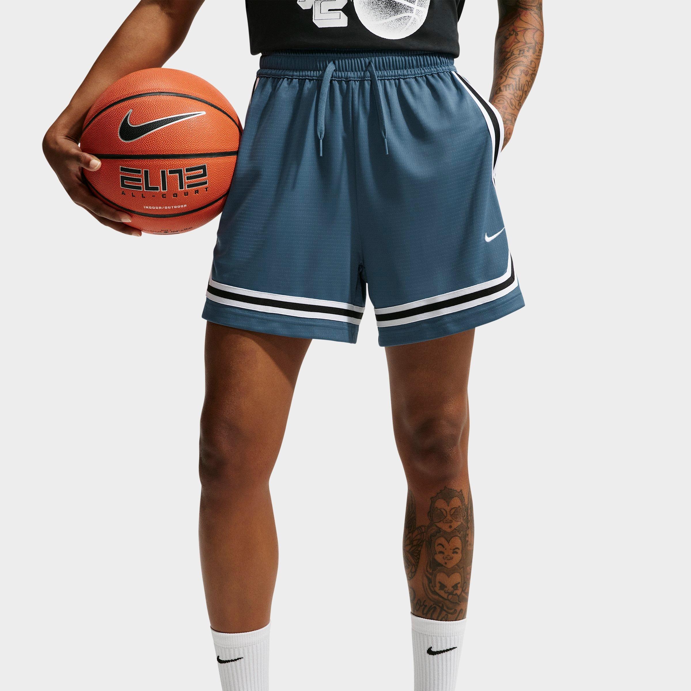 Nike Women's Crossover Dri-FIT 5" Basketball Shorts in New Slate/Black/White Size: 2XL