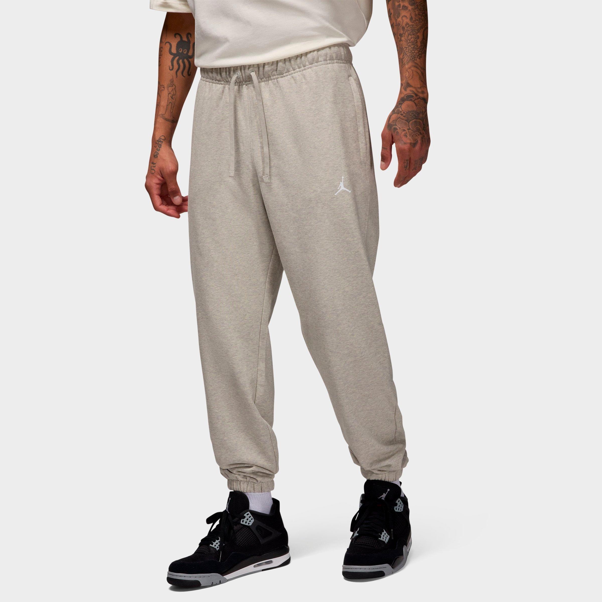 Nike Men's Jordan Dri-FIT Sport Crossover Fleece Jogger Pants in Grey Heather/White Size: XS