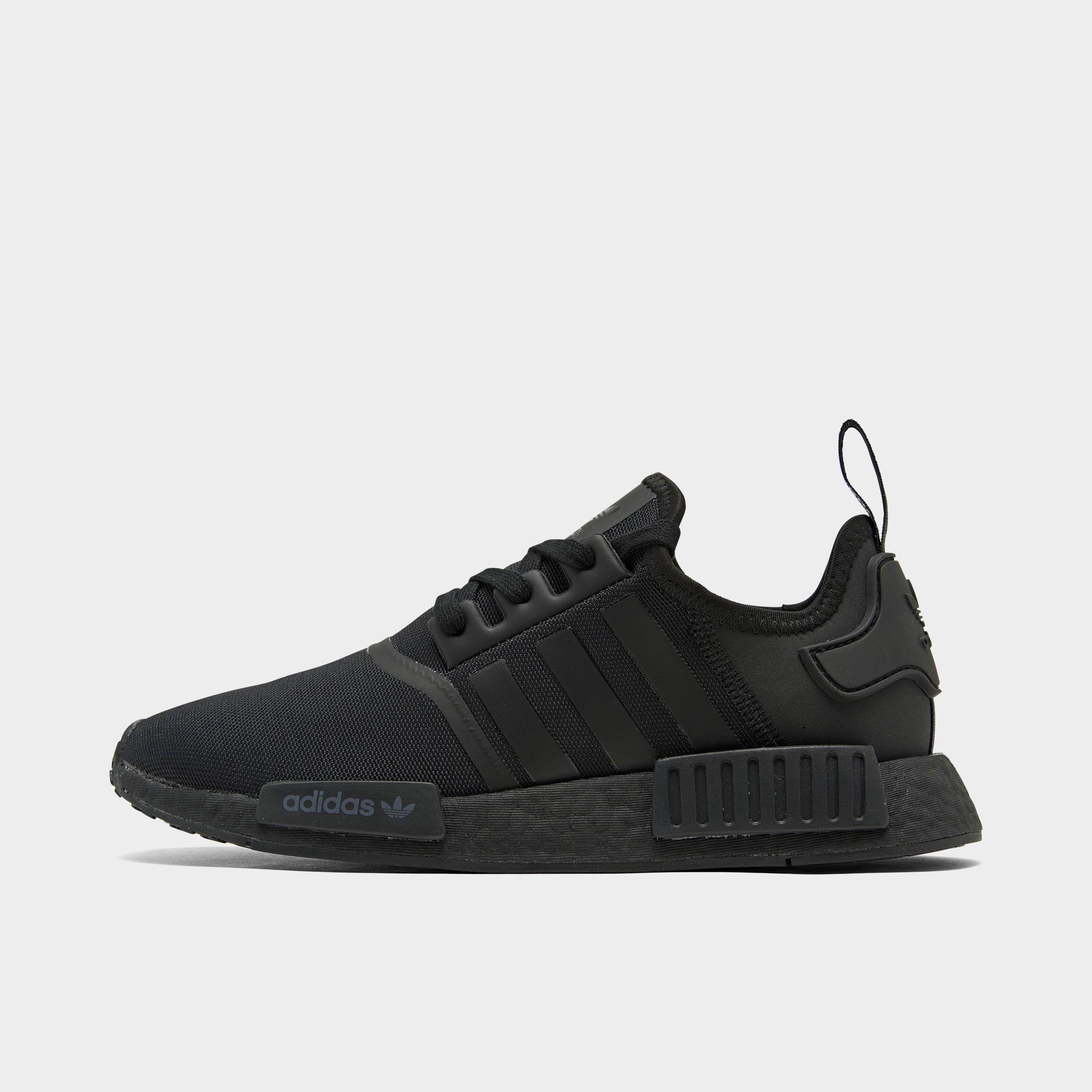black adidas runners