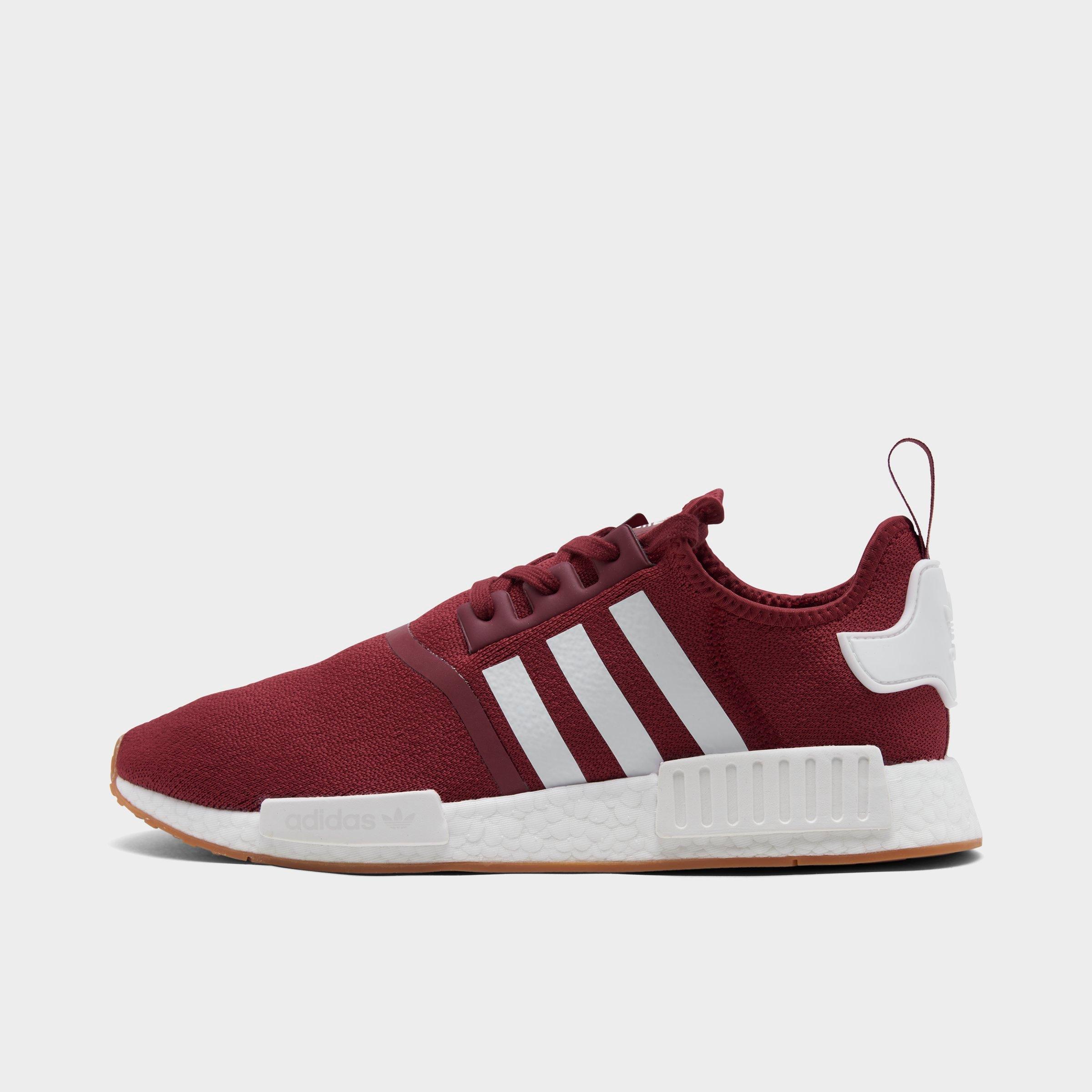Adidas Originals Adidas Men's Nmd R1 Casual Sneakers From Finish Line In Collegiate Burgundy/cloud White/gum