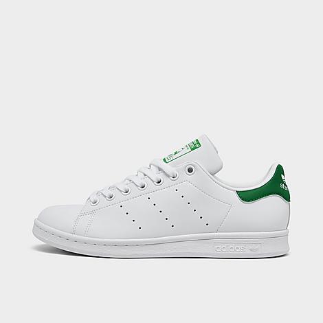 Shop Adidas Originals Adidas Big Kids' Originals Stan Smith Casual Shoes In Cloud White/cloud White/green