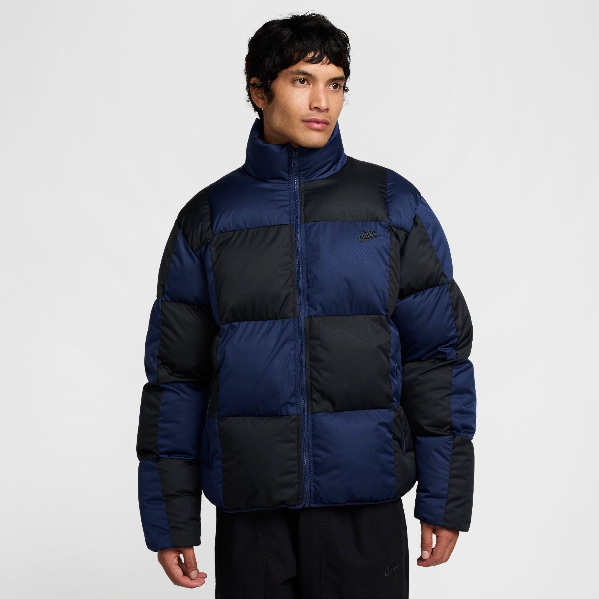 Nike Men's Sportswear Club Therma-FIT Puffer Jacket in Midnight Navy/Black Size: 2XL