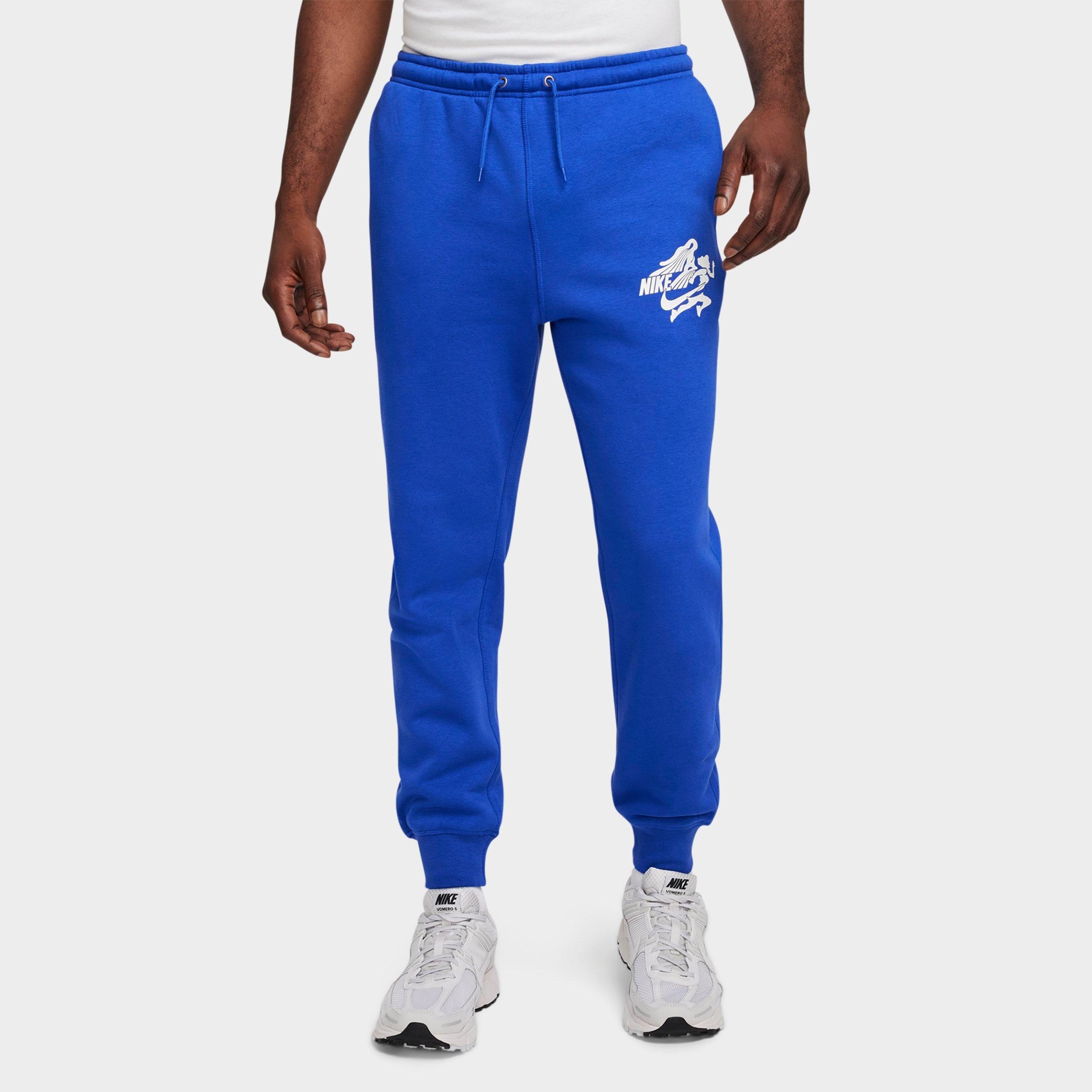 Nike Men's Sportswear Club Victory Graphic Fleece Jogger Sweatpants in Game Royal/Game Royal/Sail Size: 2XL