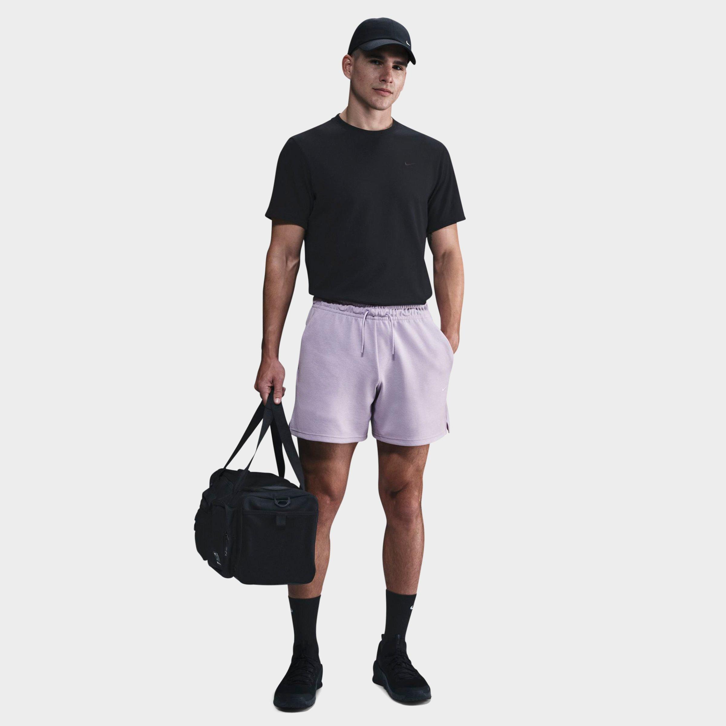 Nike Men's Primary Dri-FIT UV Unlined 7" Versatile Shorts in Purple/Hydrangeas Size Small Cotton/Polyester/Knit