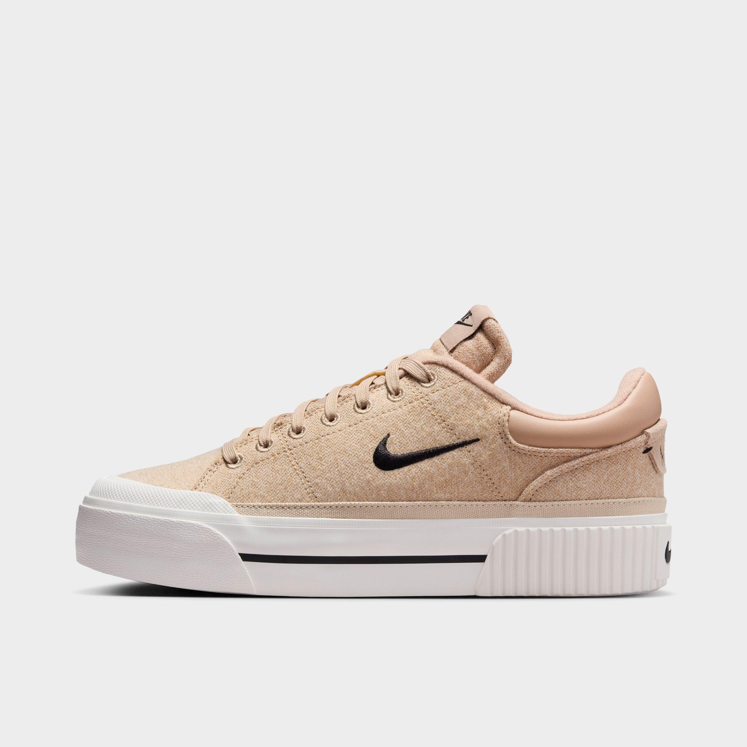 Nike Women's Court Legacy Lift LE Casual Shoes in Beige/Hemp Size 9.5