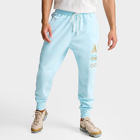 Shop Nike Men's Ja Standard Issue Chinese New Year Graphic Basketball Jogger Pants In Glacier Blue