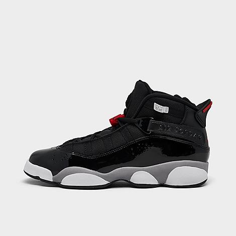Nike Jordan Big Kids' 6 Rings Basketball Shoes In Black/fire Red/white/metallic Silver