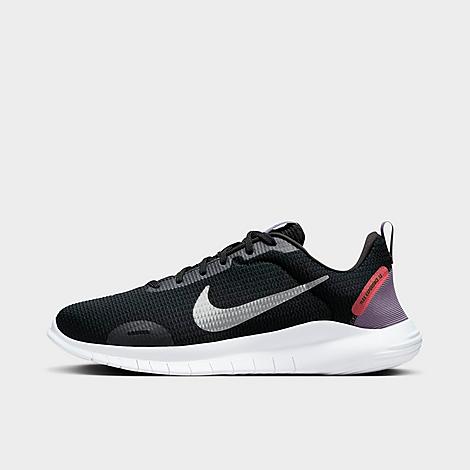 Shop Nike Women's Flex Experience Run 12 Running Shoes (extra Wide Width 2e) In Black/metallic Silver/daybreak/bright Crimson
