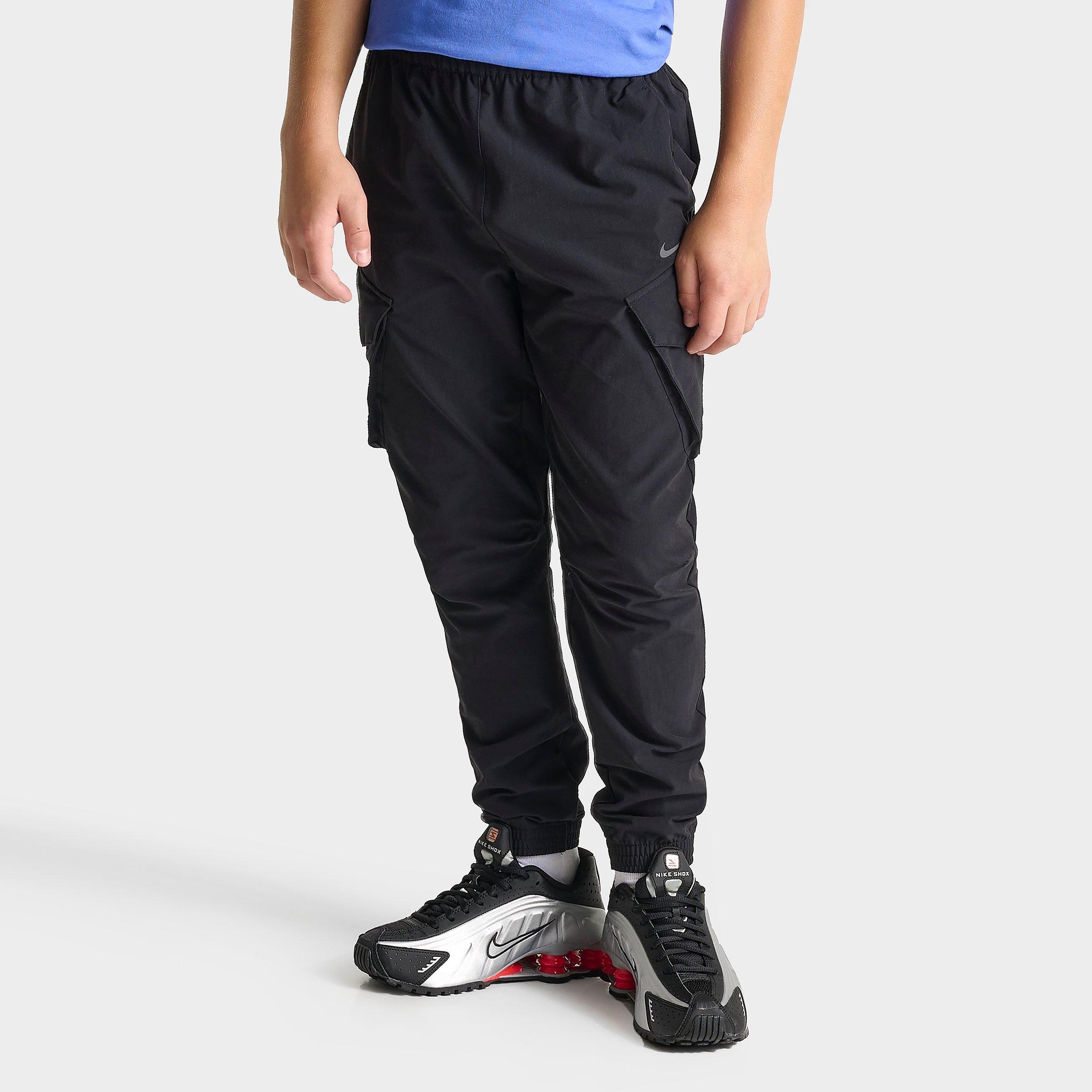 Nike Big Kids Sportswear City Utility Cargo Jogger Pants in Black Size: Small