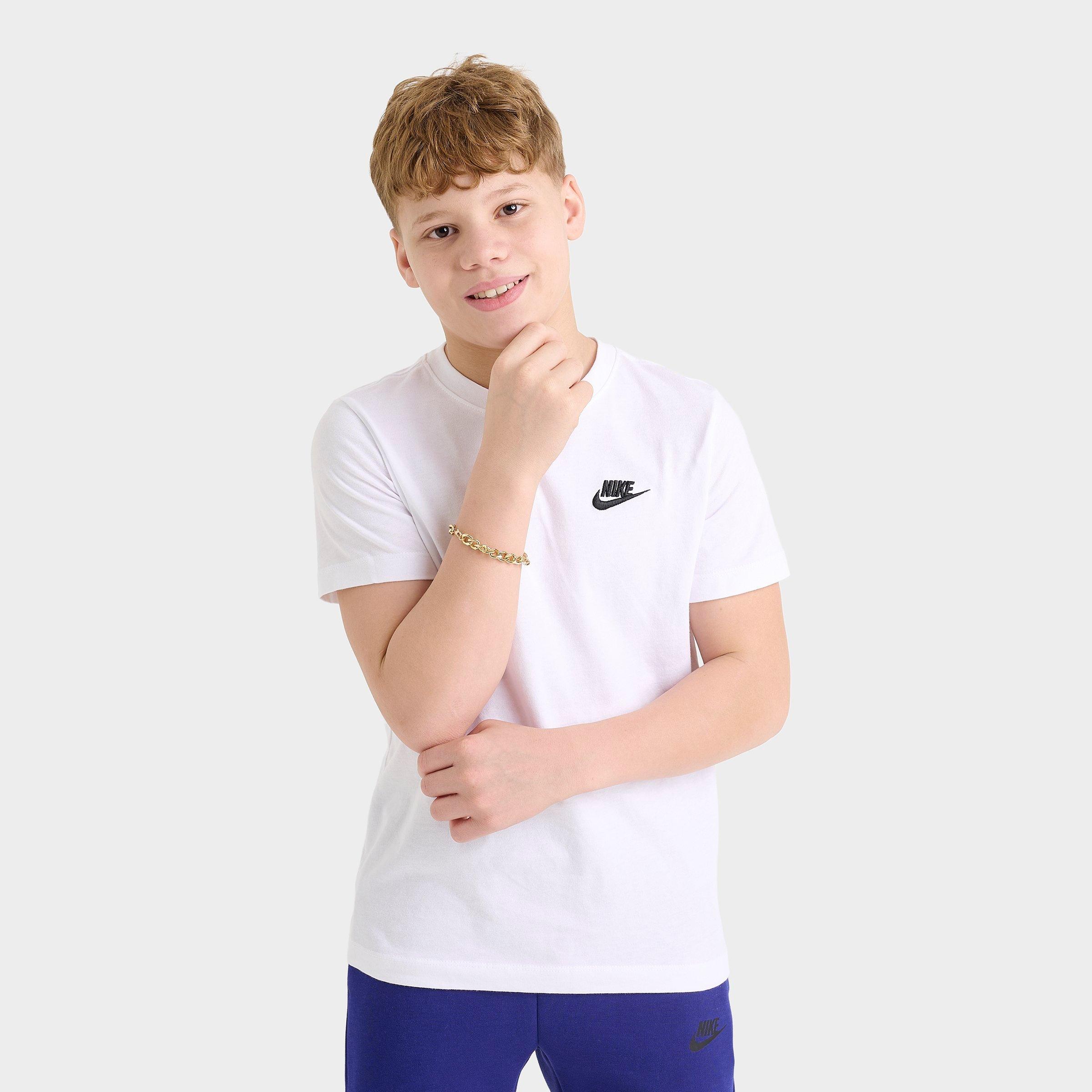 Nike Big Kids Sportswear T-Shirt in White Size: Large