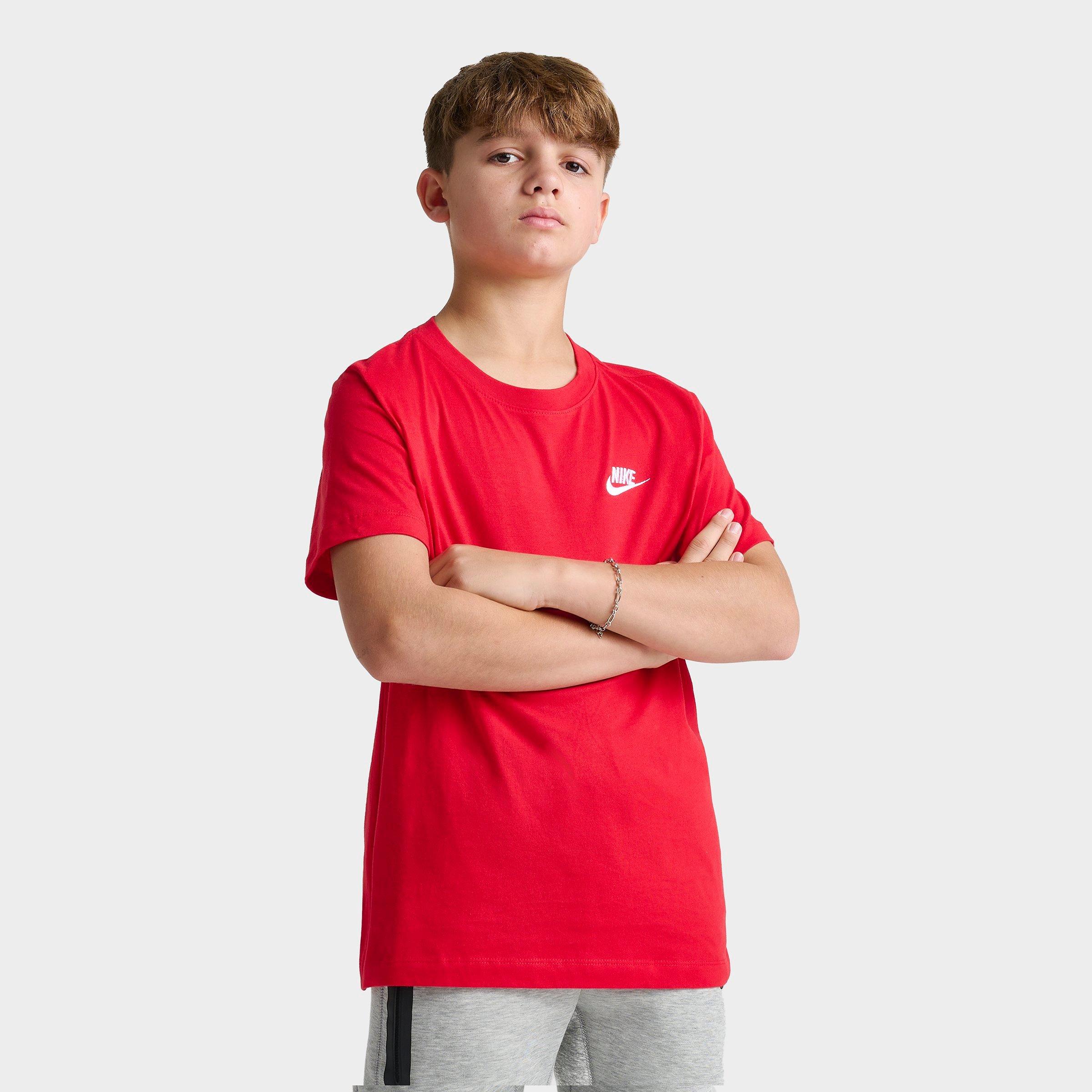 Nike Big Kids Sportswear T-Shirt in Uni Red Size: Small