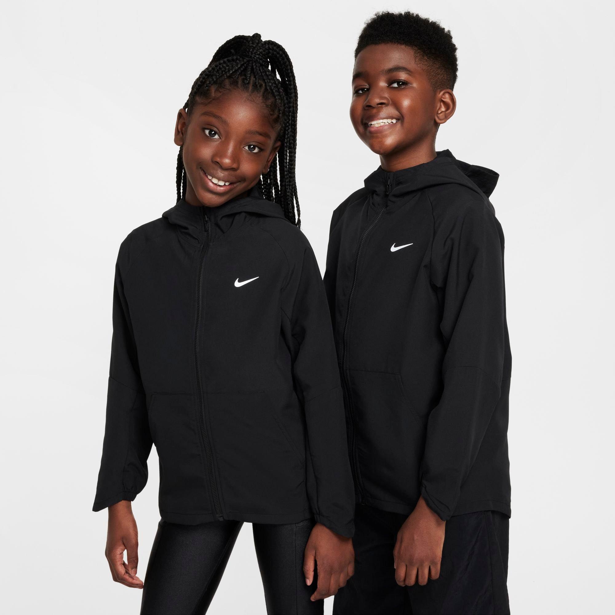 Nike Kids' Dri-fit Uv Training Jacket In Black
