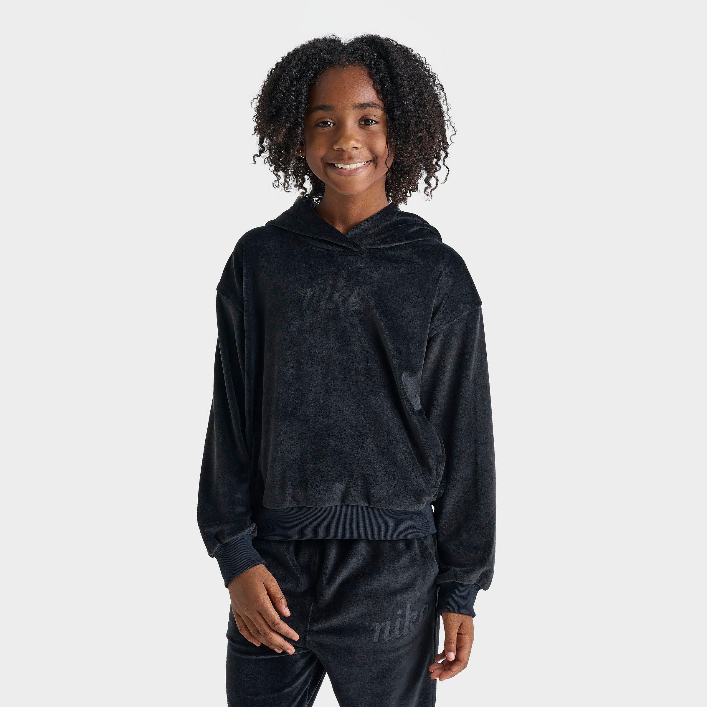 Nike Women's  Sportswear Girls' Pullover Hoodie In Black/anthracite