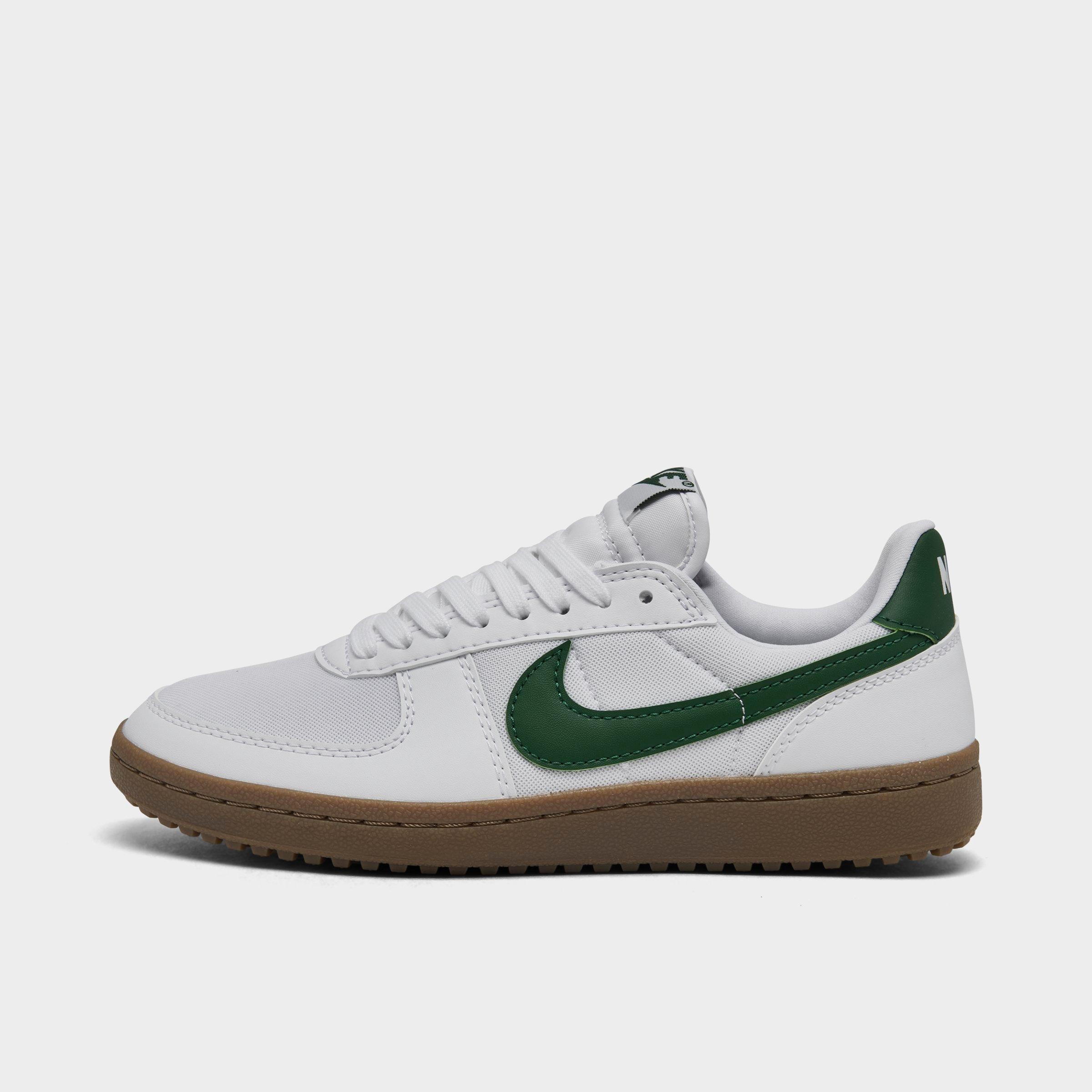 Nike Women's Field General Casual Shoes in White/Gorge Green-Gu Size: 5.0