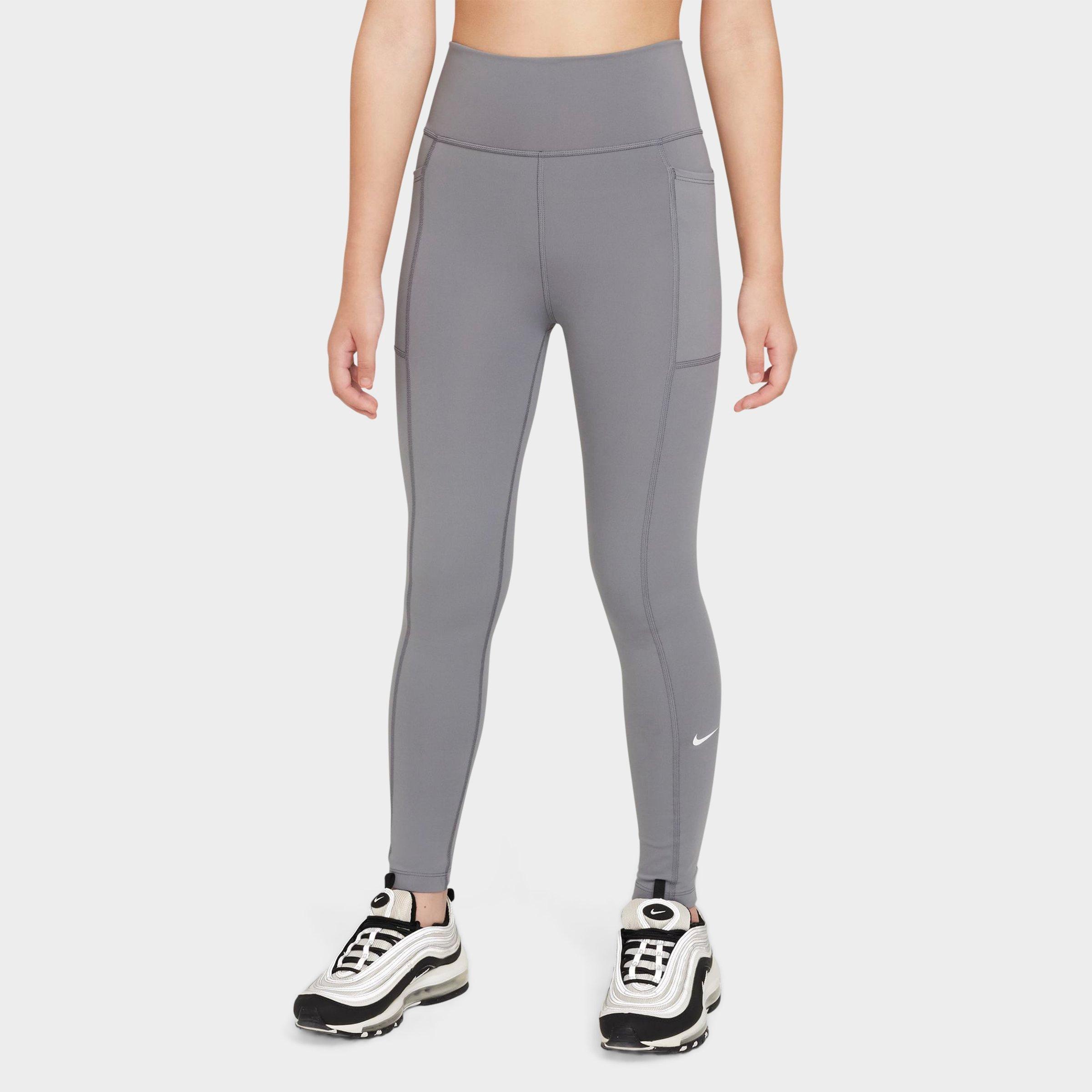 Nike One Big Kids' (girls') Dri-fit High-waisted Leggings With Pockets