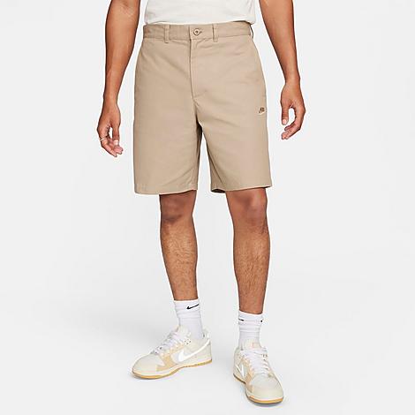 Shop Nike Men's Club Chino Shorts In Khaki/khaki