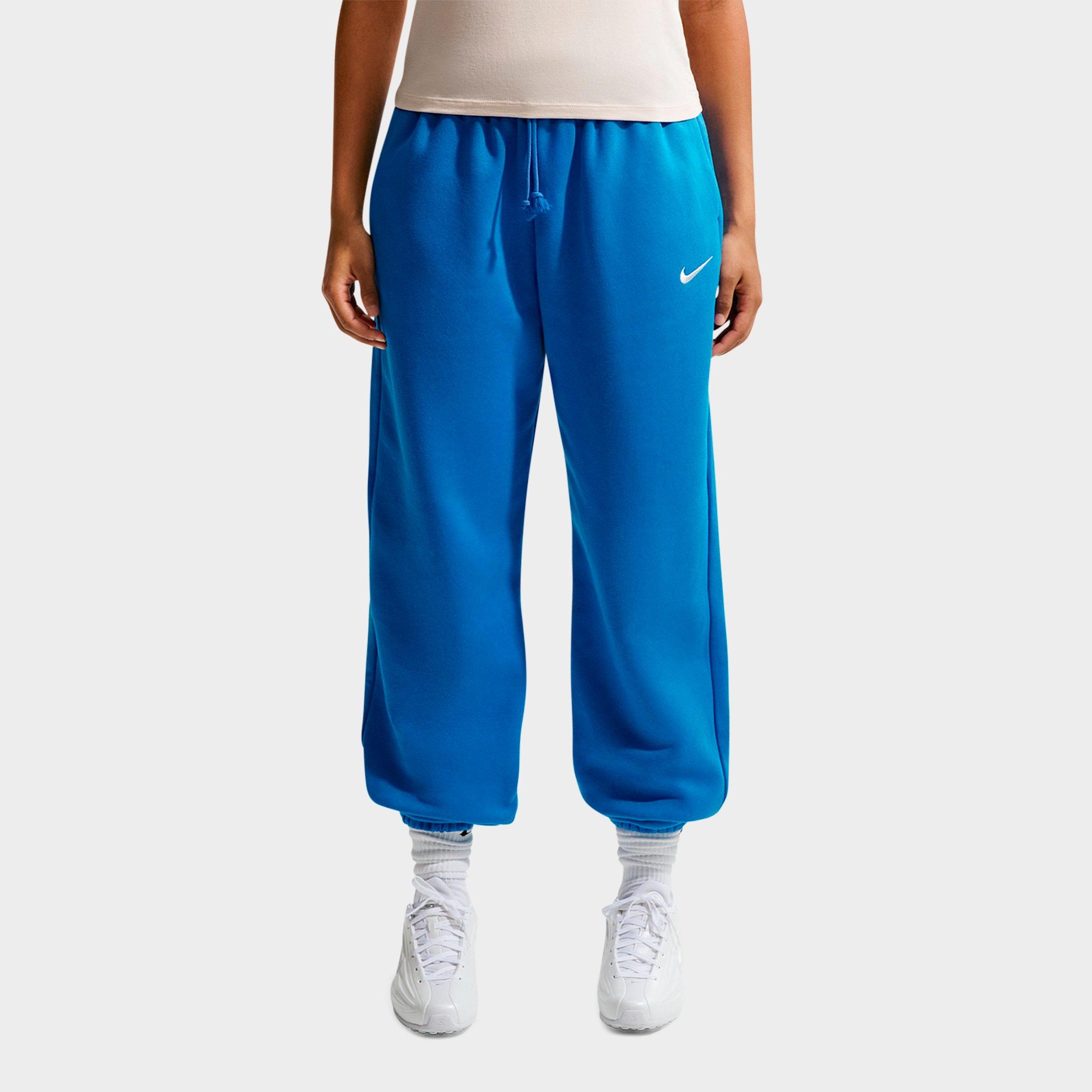 Nike Women's Sportswear Phoenix Fleece Oversized High-Waisted Jogger Pants in Light Photo Blue/Sail Size: 2XL