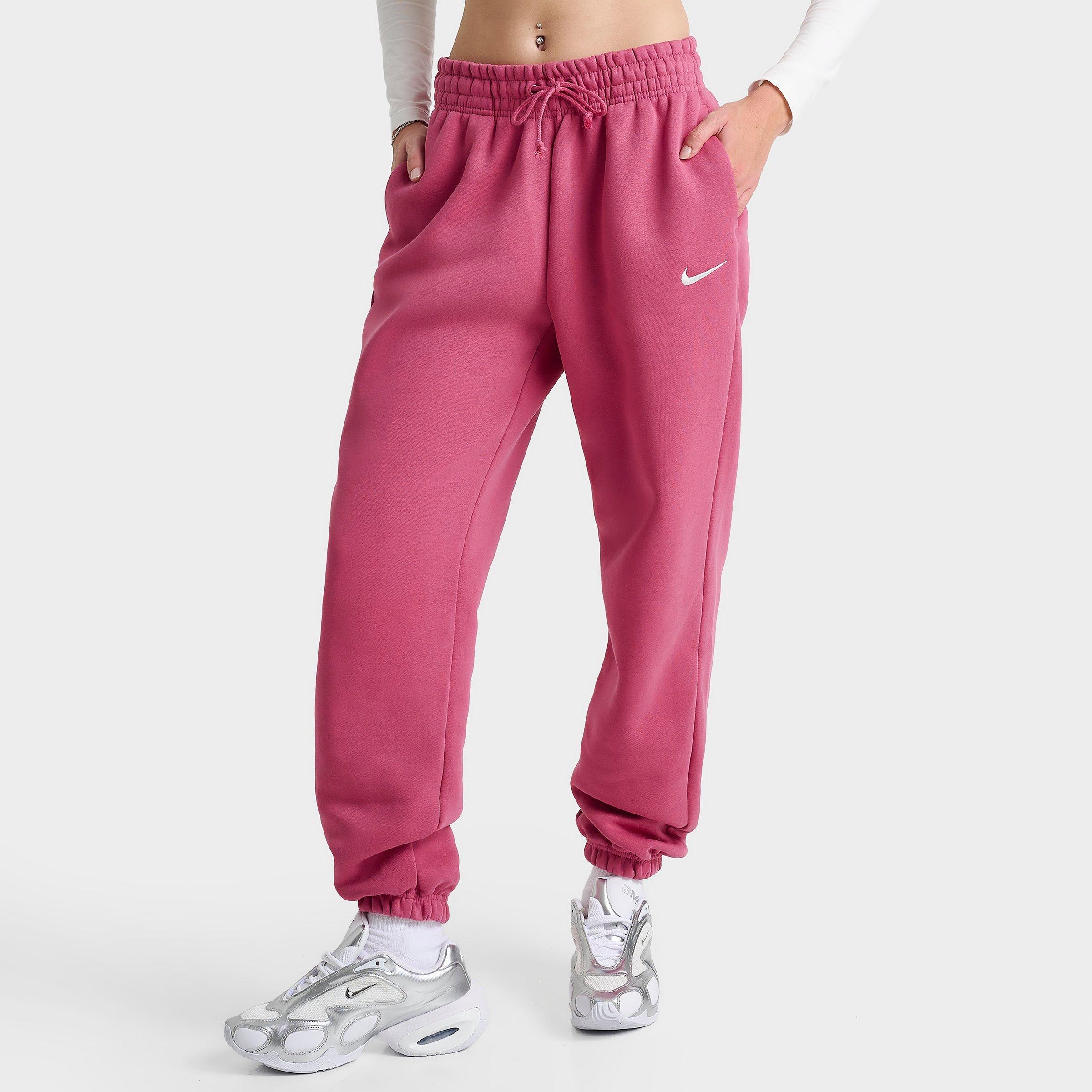 Nike Women's Sportswear Phoenix Fleece Oversized High-waisted Jogger Pants Size: Xl In Pink