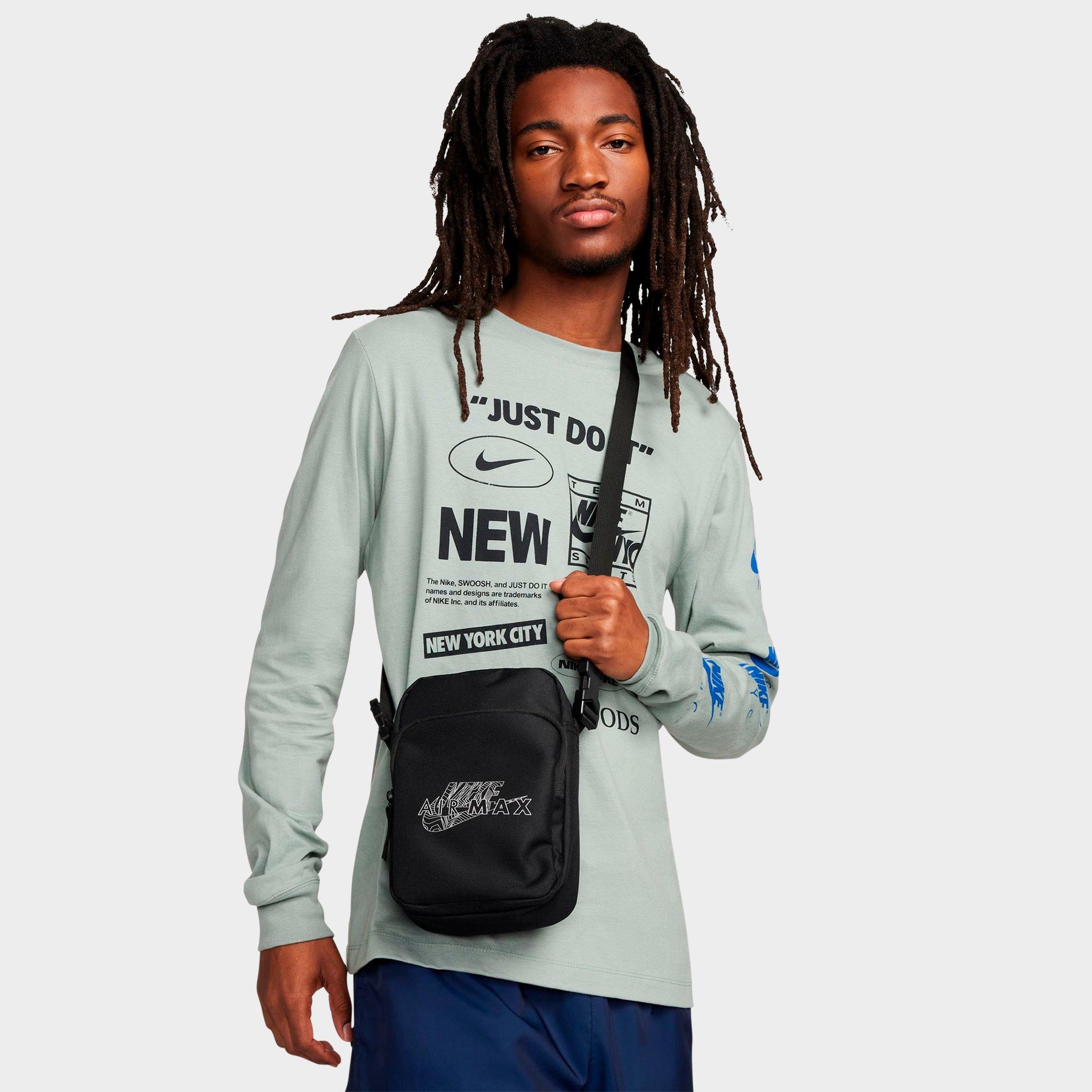 Shop Nike Air Max Heritage Crossbody Bag In Black