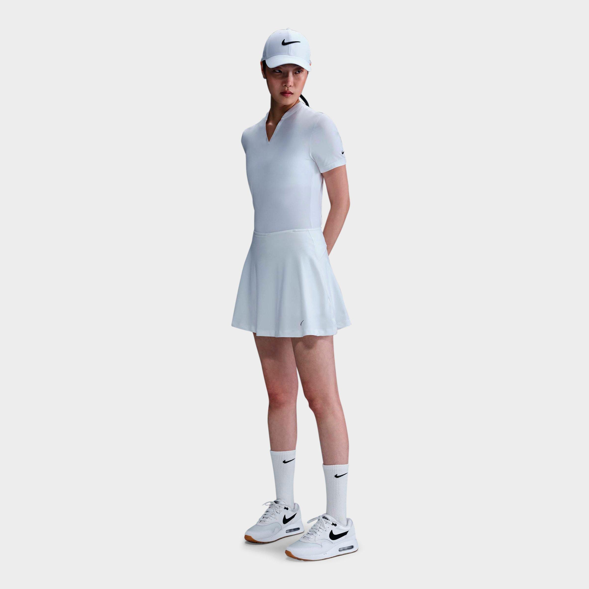Nike Women's Tour Dri-FIT Flouncy Golf Skirt in White/Black Size: XS