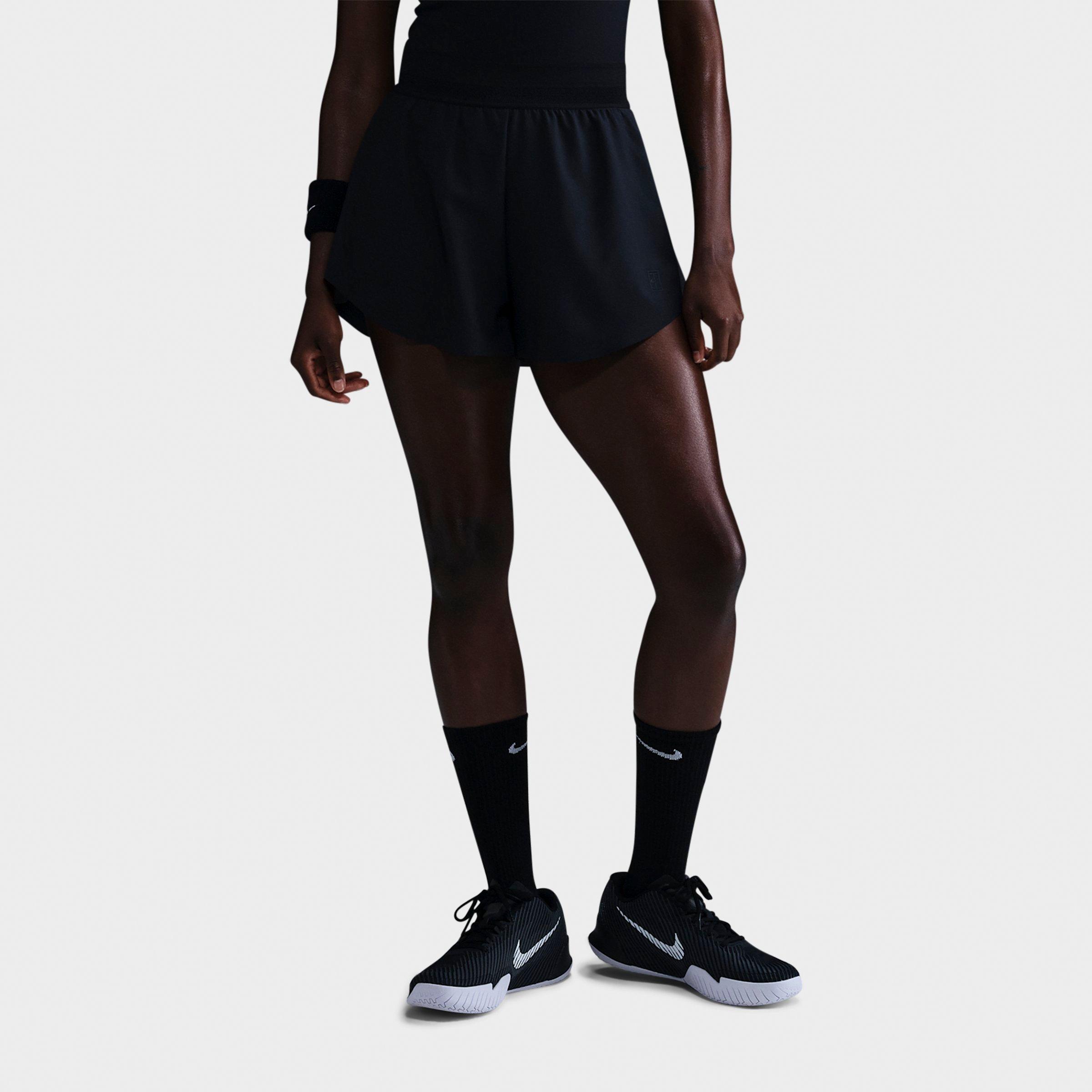 Nike Women's Court Ace Advantage Dri-FIT Tennis Shorts in Black Size: XL
