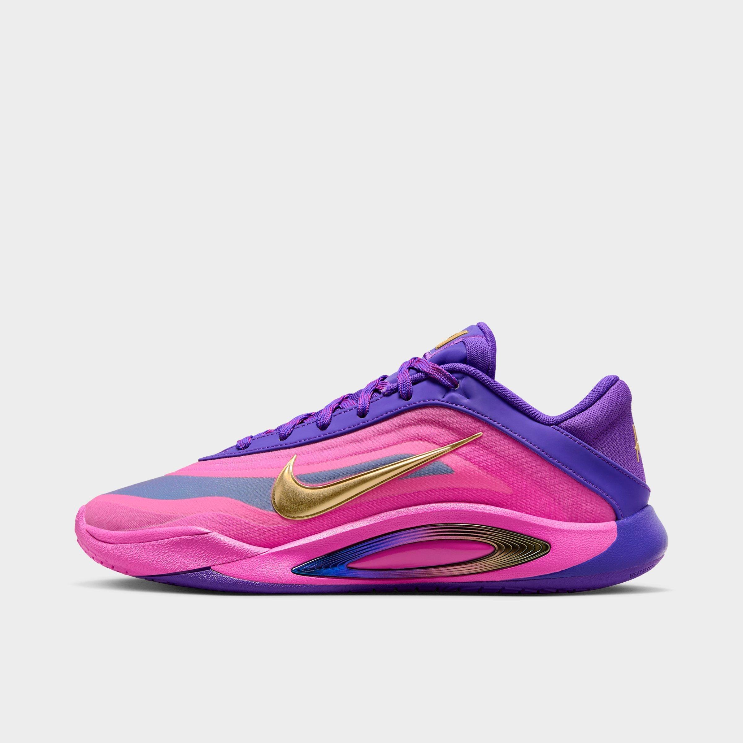Nike Women's A'One A'ja Wilson Basketball Shoes in Fierce Purple/Hyper Violet/Hyper Magenta Size: 5.0
