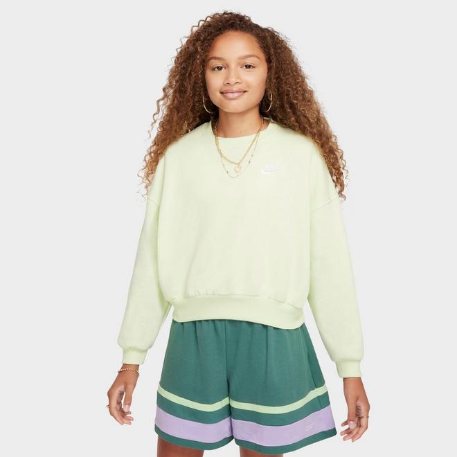Girls' Big Kids' Nike Sportswear Club Fleece Boxy Crewneck Sweatshirt