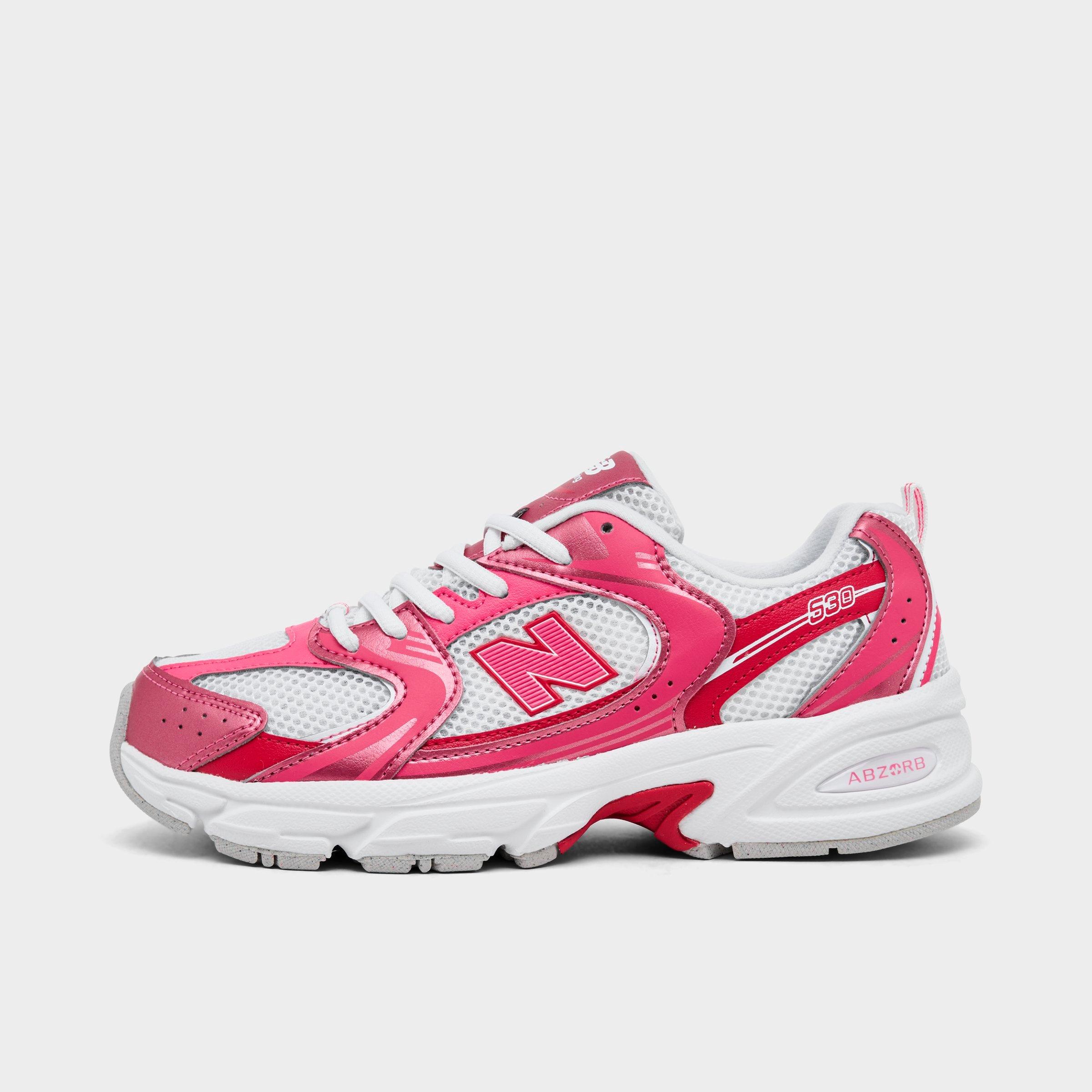 New Balance Girls' Big Kids 530 Casual Shoes in Pink Satin/Shadow Red Size: 3.5