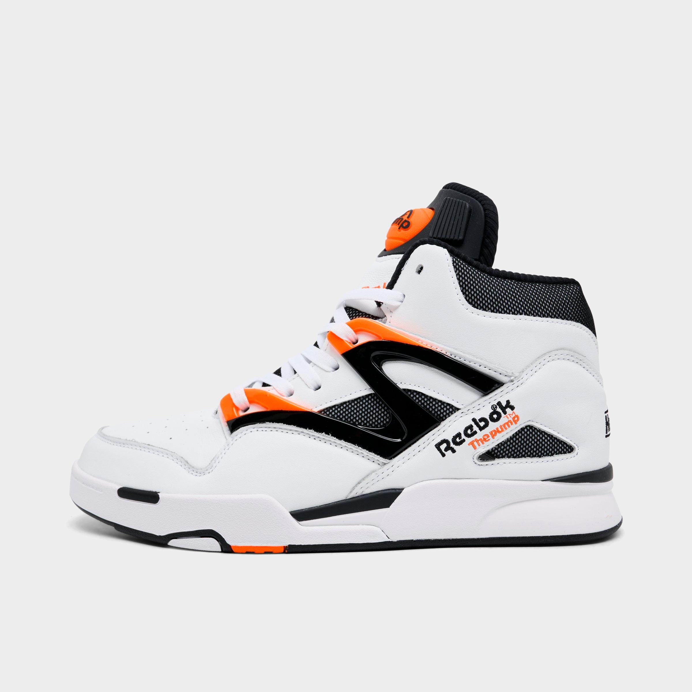 Reebok Men's Pump Omni Zone 2 Basketball Shoes in Black/Wild Orange/White Size: 11.0