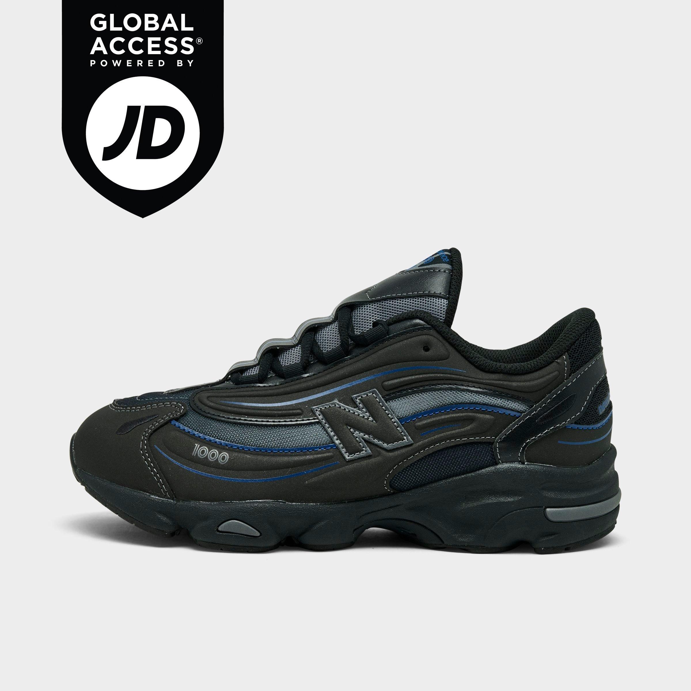New Balance Big Kids 1000 Casual Shoes in Black/Galaxy Blue Size: 3.5