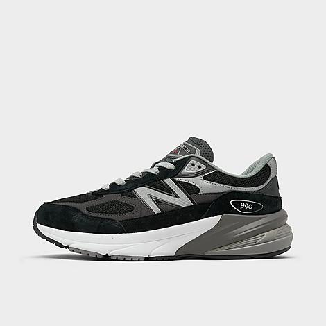 Shop New Balance Big Kids' 990 V6 Casual Shoes In Black/silver