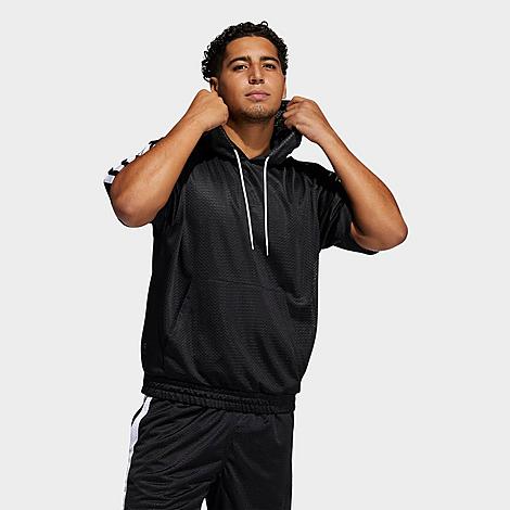 Adidas Originals Adidas Men's Summer Legend Short-sleeve Hoodie In Black