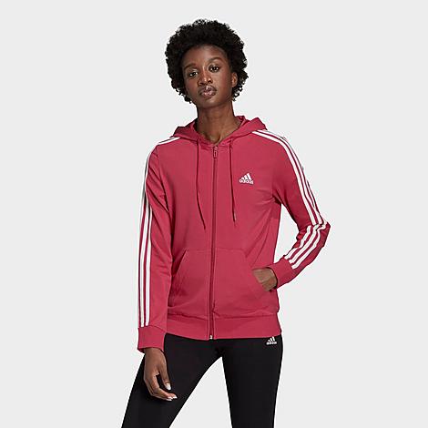 Adidas Originals Adidas Women's Essentials 3-stripes Full-zip ... Adidas Originals Adidas Women's Essentials 3-stripes Full-zip ...