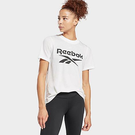 Reebok Women's Identity Logo Cropped T-shirt In White
