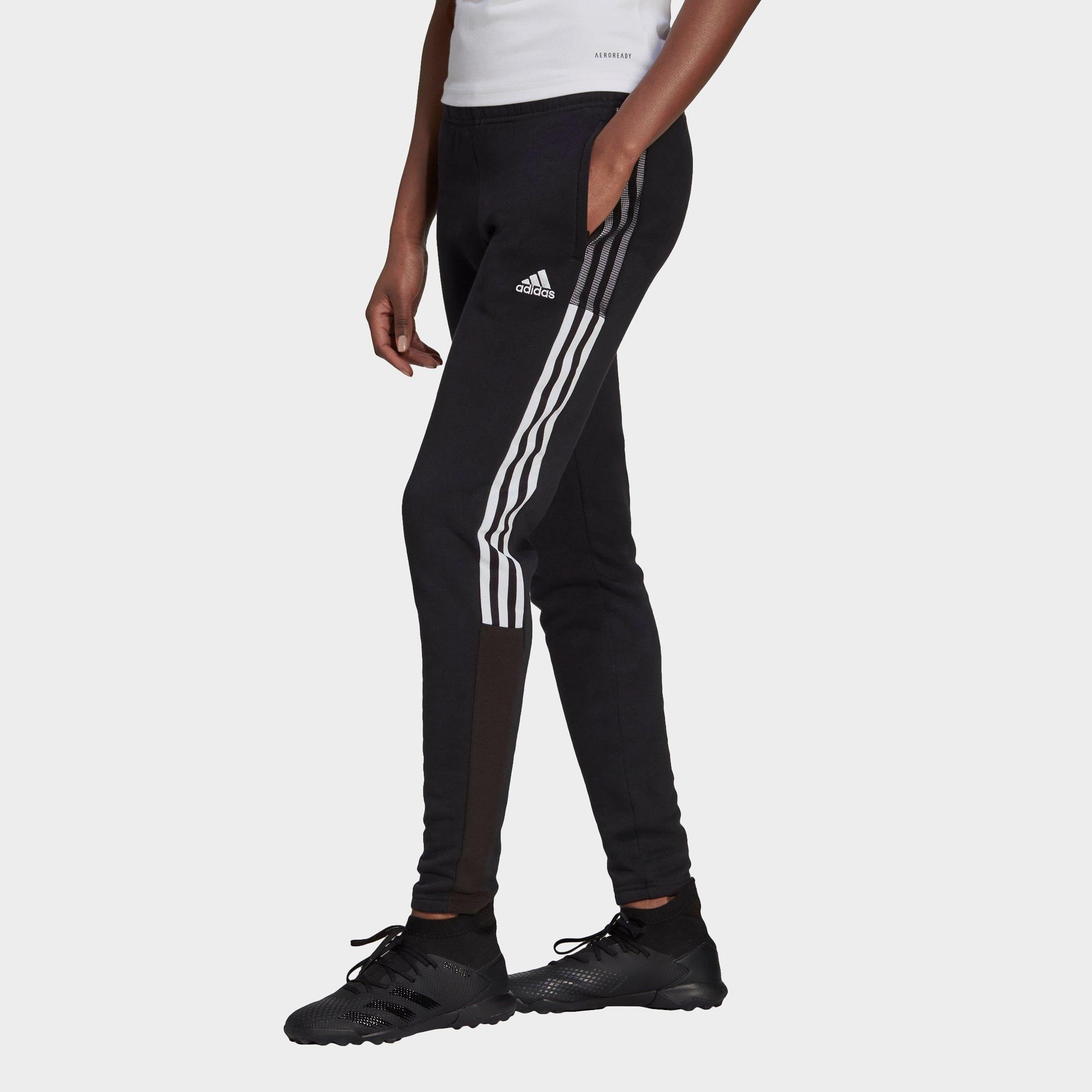 black adidas track pants