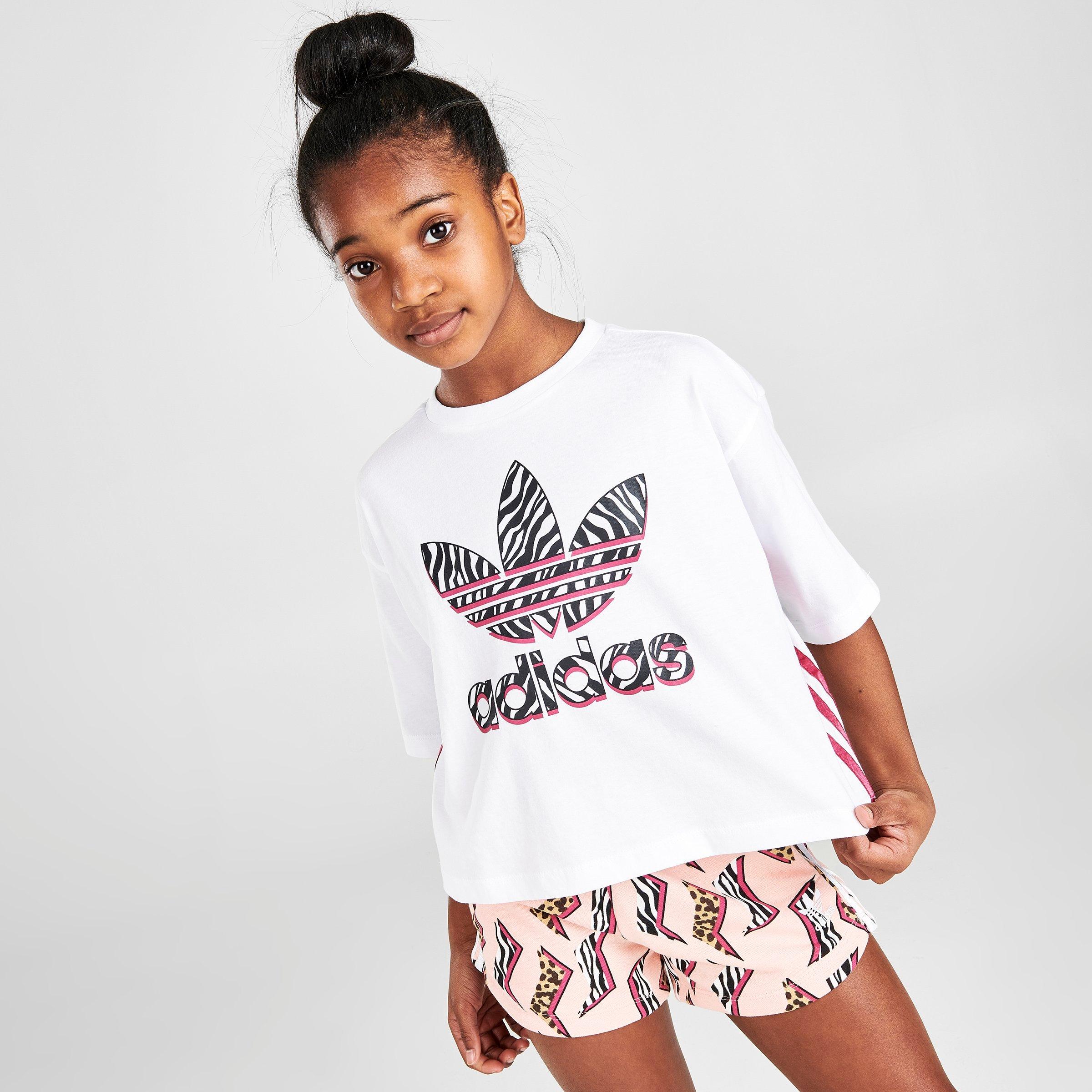 girls adidas t shirts