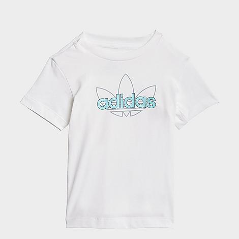 Adidas Originals Babies' Adidas Infant And Kids' Toddler Originals Sprt Collection Graphic T-shirt In White