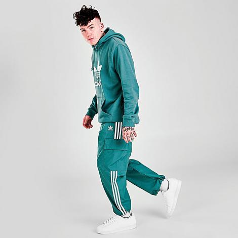 Adidas Originals Adidas Men's Originals Adicolor Classics 3-stripes Cargo Pants In Hazy Emerald