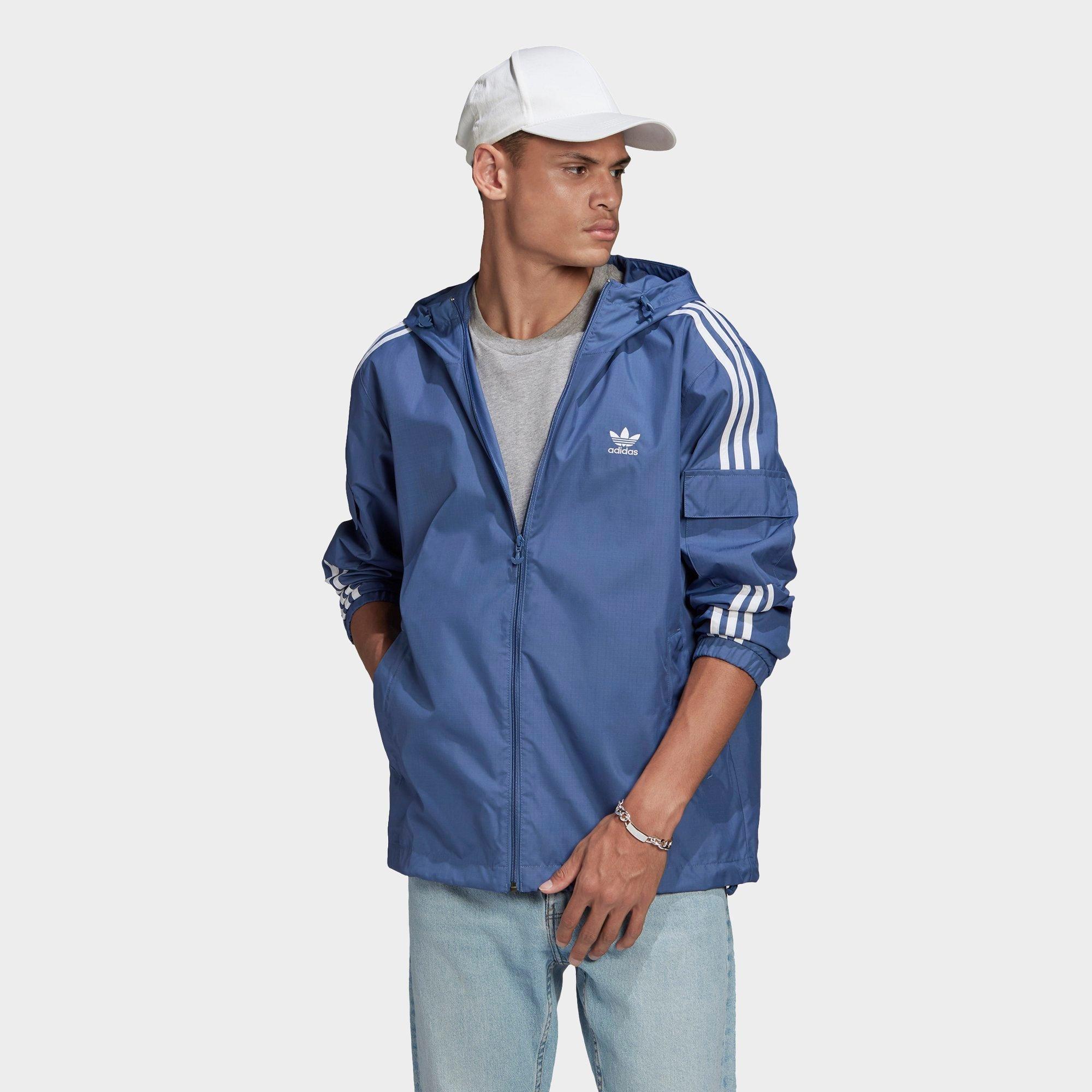 adidas originals linear 2.0 reversible windbreaker jacket