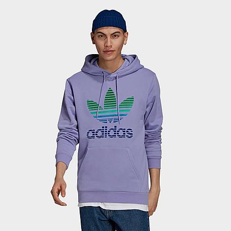 Adidas Originals Adidas Men's Originals Ombré Trefoil Hoodie In Light Purple