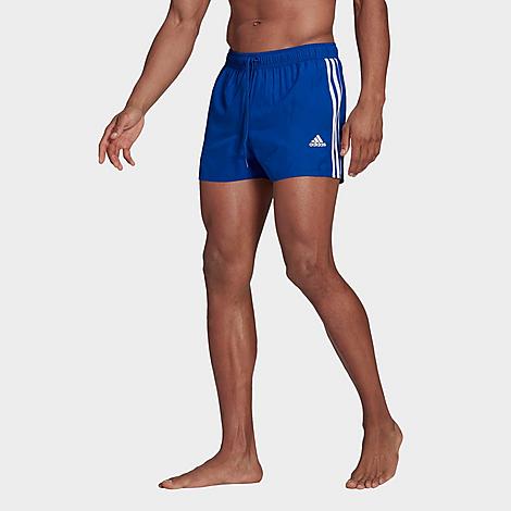 Adidas Originals Adidas Men's Classic 3-stripes Swim Shorts In Royal ...