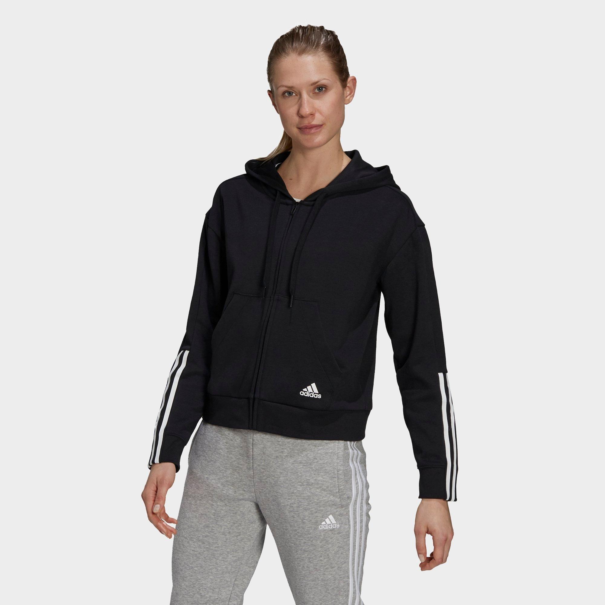 Adidas Originals Adidas Women's Essentials 3-stripes Full-zip Hoodie In ...
