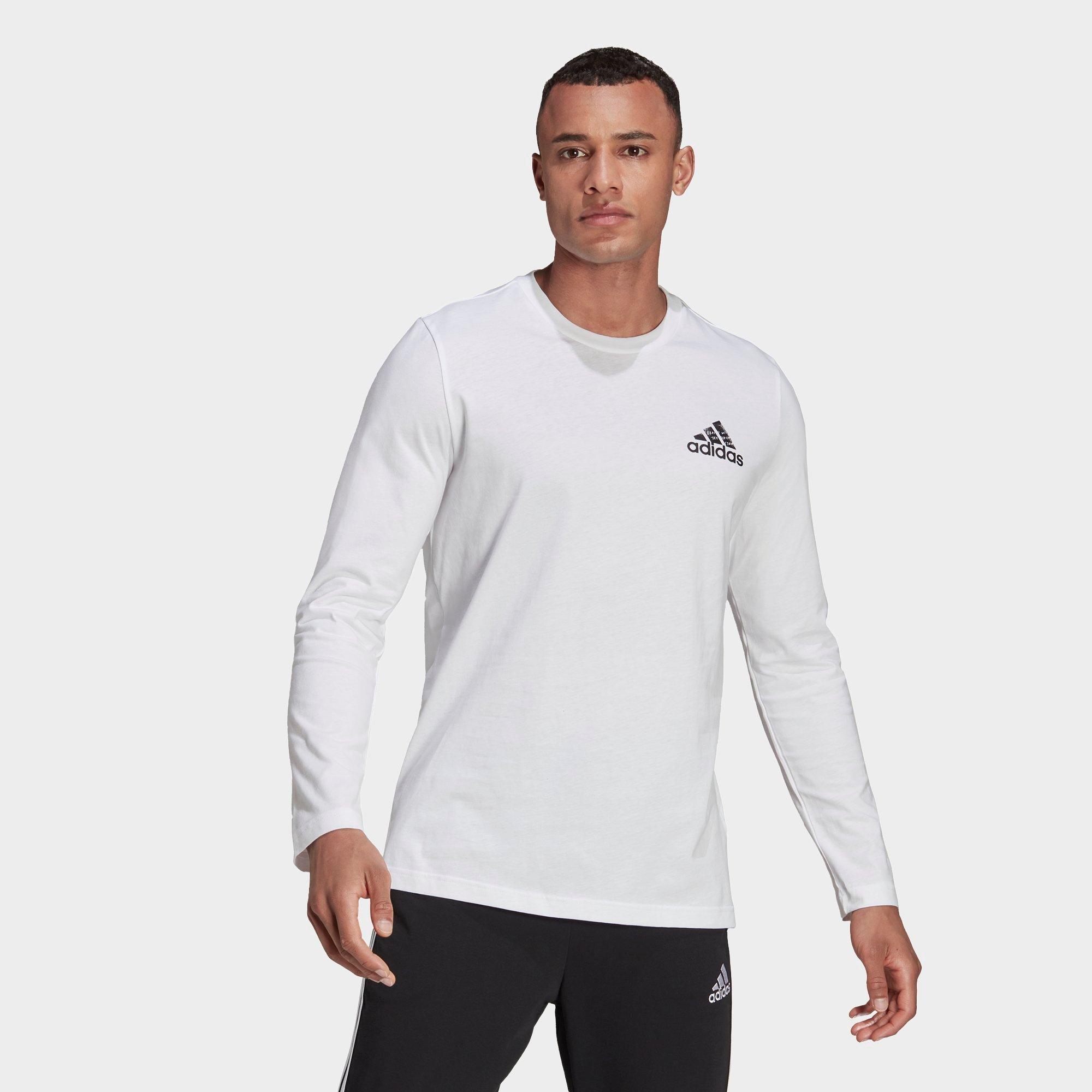 Get the Adidas Men's Spray Graphic Long-Sleeve T-Shirt in White ...
